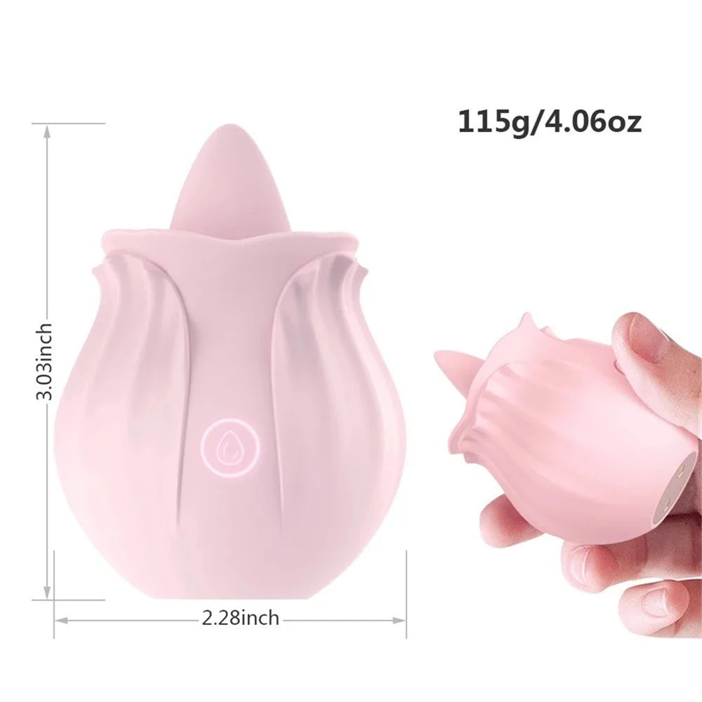 Desire Station Rose Vibator Toy No Sound Adult Sucking Rose Vibrators Vaginal