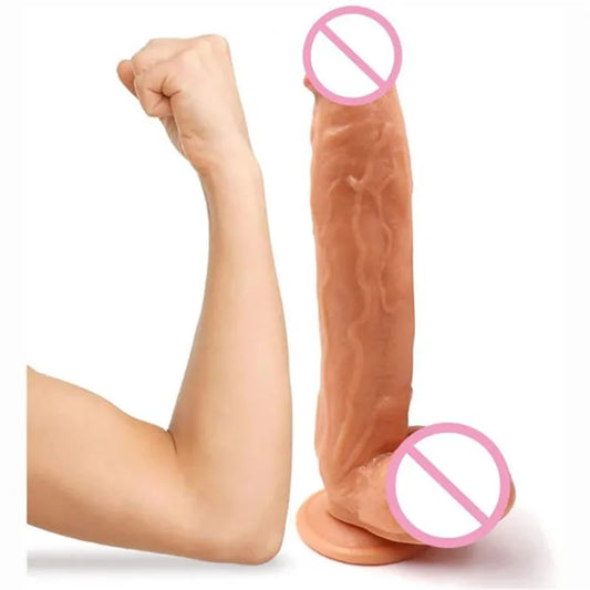 Desire Station 11 inch Super Large Silicone Realistic Dildos Huge Penis