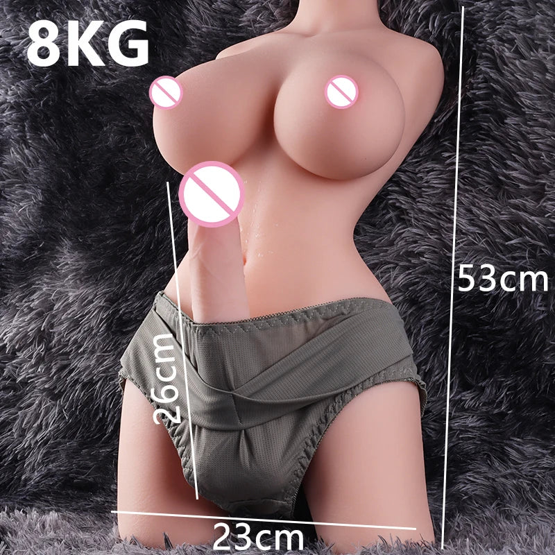 Desire Station Sex Doll Realistic Dildo Vagina Anus Torso Big Dildo Sex Dolls for Men Pussy Ass Male