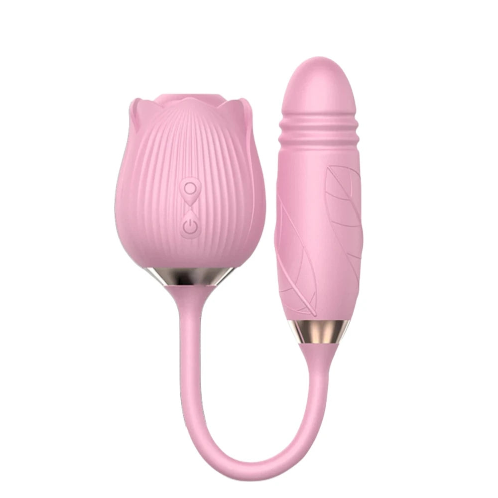 Desire Station Rose Vibator Toy No Sound Adult Sucking Rose Vibrators Vaginal