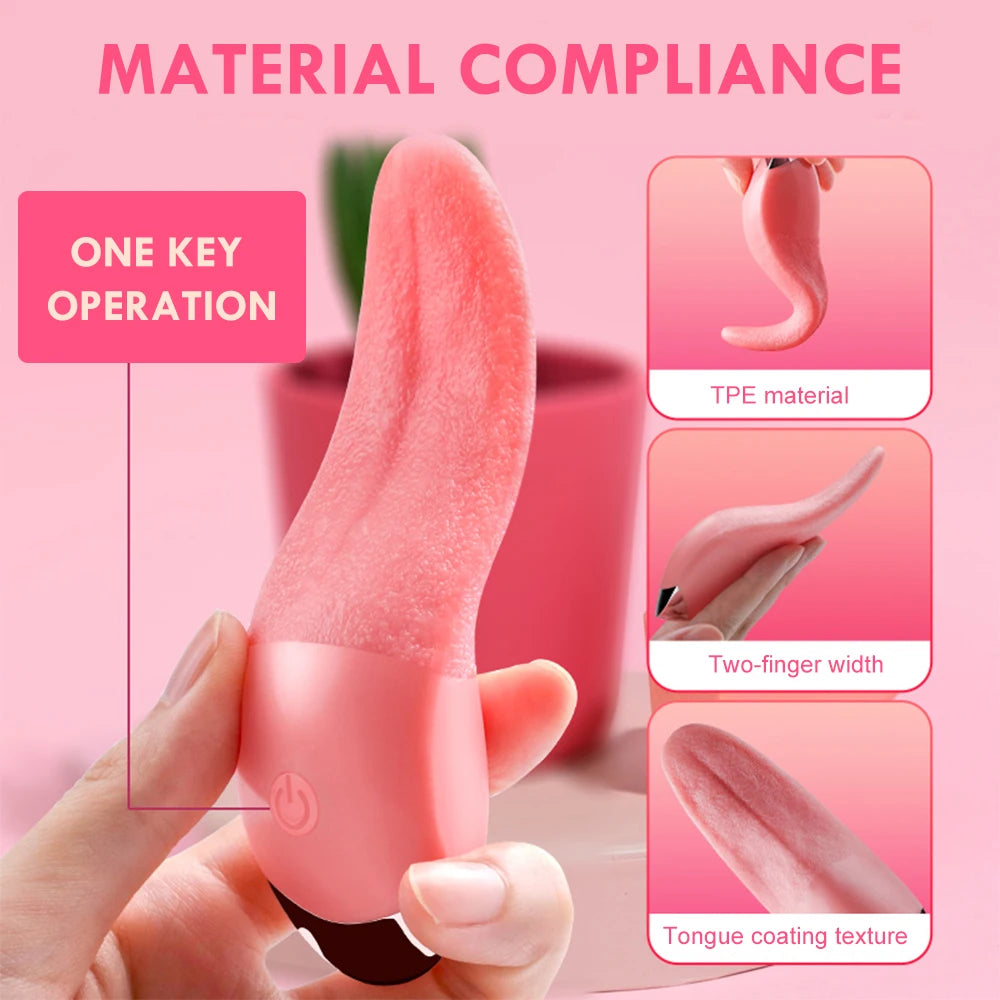Desire Station Tongue Licking Heating Vibrator Vagina Massage