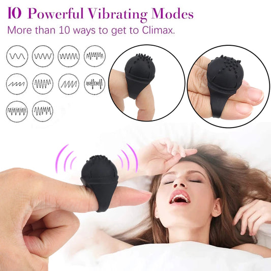 Desire Station Luxury Finger Ring Vibrator Sex Toy for women Clitoris Stimulator USB Charge