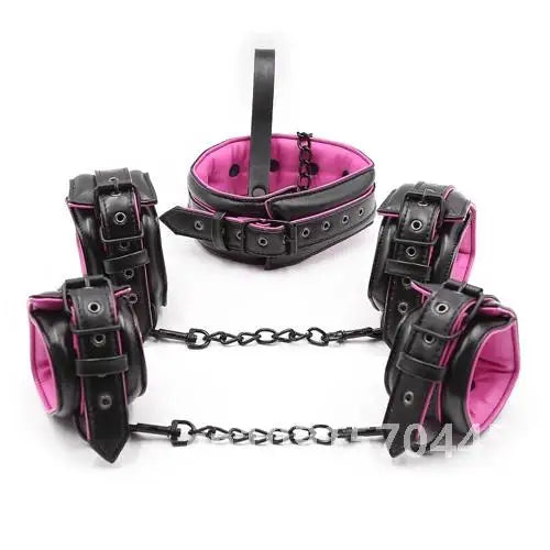 Desire Station Sex Toys Couple Leather Bdsm Bondage Suit 3pcs