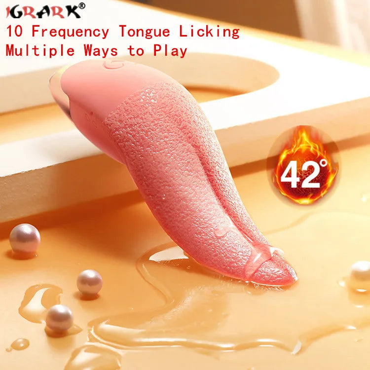 Desire Station Tongue Licking Heating Vibrator Vagina Massage