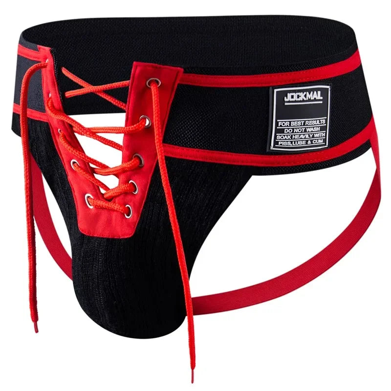 Desire Station Jockmail Jockstrap Men Sexy Bondage Gay Underwear Lingerie