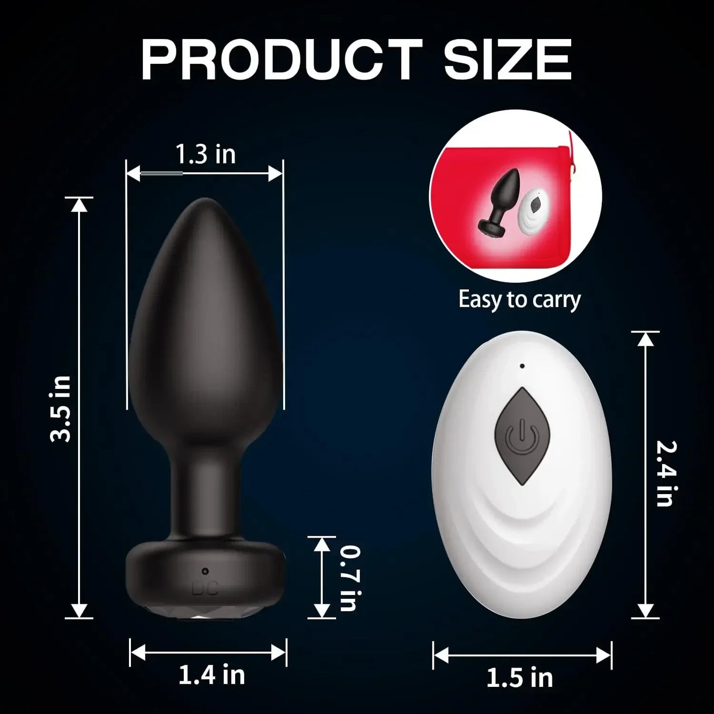 Desire Station Luxury Anal Plug Vibrator 10 Speeds Butt Plug