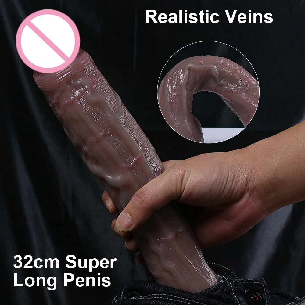 Desire Station Super Long Realistic Dildo Soft Big Penis Silicone No Vibrators