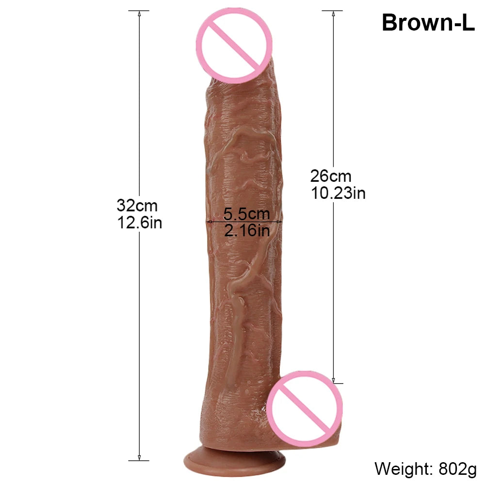 Desire Station Super Long Realistic Dildo Soft Big Penis Silicone No Vibrators