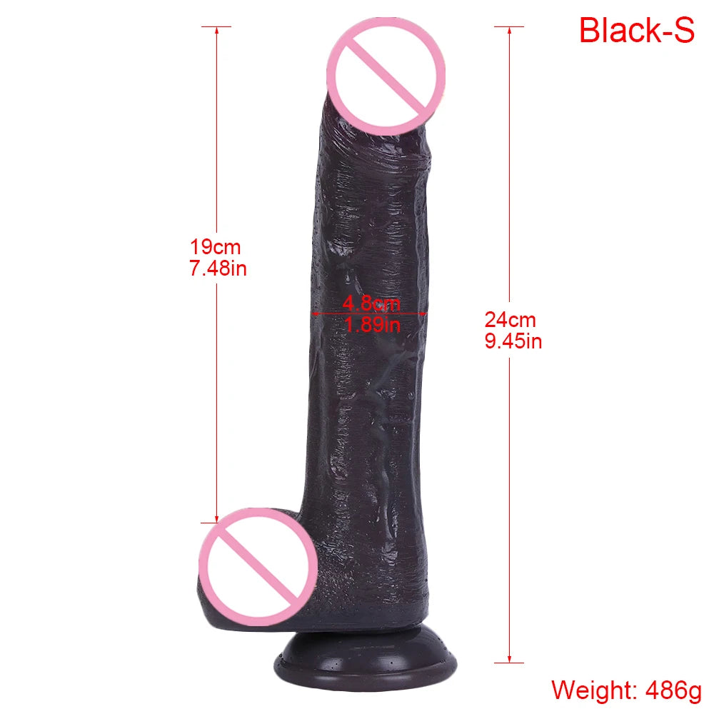 Desire Station Super Long Realistic Dildo Soft Big Penis Silicone No Vibrators