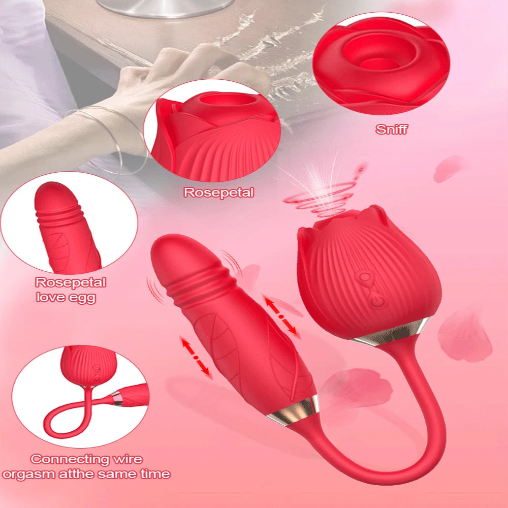 Desire Station Sex Toys Rose Sucking Vibrator for Women