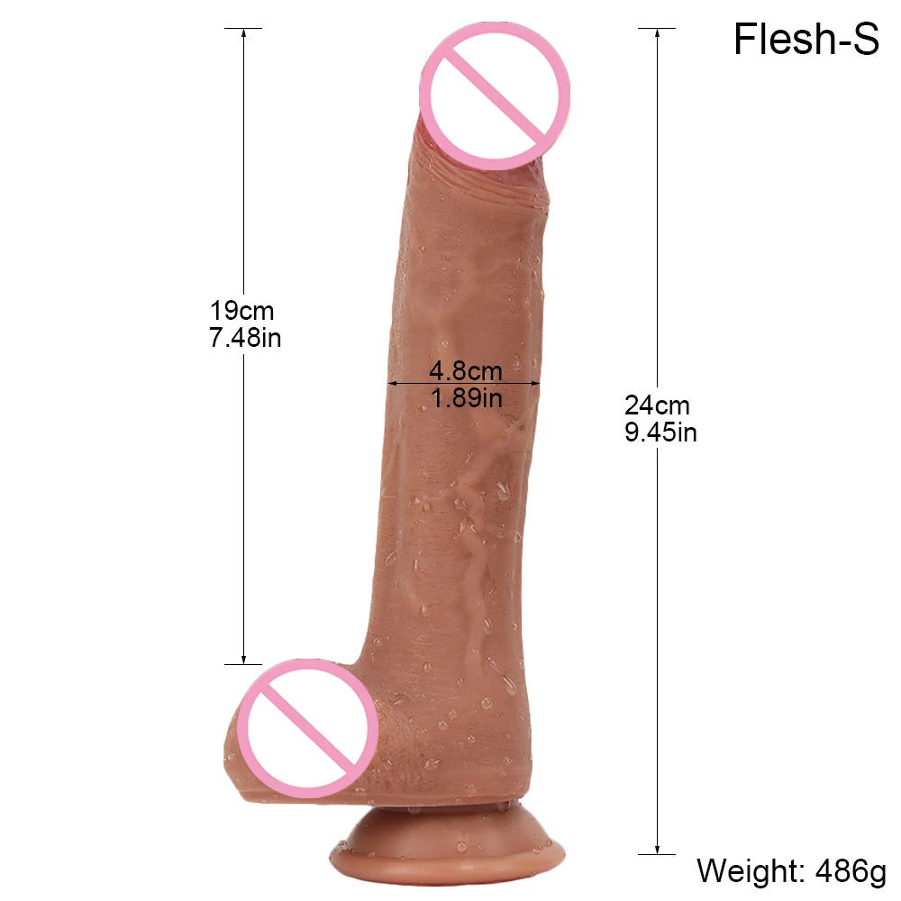 Desire Station Super Long Realistic Dildo Soft Big Penis Silicone No Vibrators